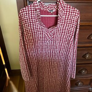 Tyler Boe classic red plaid dress